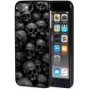 AIRWEE Case for iPod Touch 5th/6th/7th Generation, Slim Fit Shockproof & Lightweight Durable Cover for Apple iPod Touch, Drop Protection Hard PC Shell for Women Girls Men, Dark Skull view 1