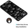 AIRWEE Case for iPod Touch 5th/6th/7th Generation, Slim Fit Shockproof & Lightweight Durable Cover for Apple iPod Touch, Drop Protection Hard PC Shell for Women Girls Men, Dark Skull view 3