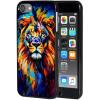 AIRWEE Case for iPod Touch 5th/6th/7th Generation, Slim Fit Shockproof & Lightweight Durable Cover for Apple iPod Touch, Drop Protection Hard PC Shell for Women Girls Men, Lion view 1