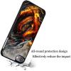 AIRWEE Case for iPod Touch 5th/6th/7th Generation, Slim Fit Shockproof & Lightweight Durable Cover for Apple iPod Touch, Drop Protection Hard PC Shell for Women Girls Men, Fire Dragon view 4