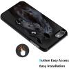 AIRWEE Case for iPod Touch 5th/6th/7th Generation, Slim Fit Shockproof & Lightweight Durable Cover for Apple iPod Touch, Drop Protection Hard PC Shell for Women Girls Men, Black Horse view 3