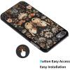 AIRWEE Case for iPod Touch 5th/6th/7th Generation, Slim Fit Shockproof & Lightweight Durable Cover for Apple iPod Touch, Drop Protection Hard PC Shell for Women Girls Men, Flower Moth view 3