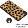 AIRWEE Case for iPod Touch 5th/6th/7th Generation, Slim Fit Shockproof & Lightweight Durable Cover for Apple iPod Touch, Drop Protection Hard PC Shell for Women Girls Men, Leopard view 3