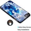 AIRWEE Case for iPod Touch 5th/6th/7th Generation, Slim Fit Shockproof & Lightweight Durable Cover for Apple iPod Touch, Drop Protection Hard PC Shell for Women Girls Men, Blue Cool Dragon view 3