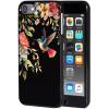 AIRWEE Case for iPod Touch 5th/6th/7th Generation, Slim Fit Shockproof & Lightweight Durable Cover for Apple iPod Touch, Drop Protection Hard PC Shell for Women Girls Men, Hummingbird Flowers view 1