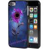 AIRWEE Case for iPod Touch 5th/6th/7th Generation, Slim Fit Shockproof & Lightweight Durable Cover for Apple iPod Touch, Drop Protection Hard PC Shell for Women Girls Men, Purple Rose Starry Sky view 1