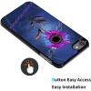 AIRWEE Case for iPod Touch 5th/6th/7th Generation, Slim Fit Shockproof & Lightweight Durable Cover for Apple iPod Touch, Drop Protection Hard PC Shell for Women Girls Men, Purple Rose Starry Sky view 3