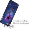 AIRWEE Case for iPod Touch 5th/6th/7th Generation, Slim Fit Shockproof & Lightweight Durable Cover for Apple iPod Touch, Drop Protection Hard PC Shell for Women Girls Men, Purple Rose Starry Sky view 4