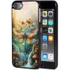 AIRWEE Case for iPod Touch 5th/6th/7th Generation, Slim Fit Shockproof & Lightweight Durable Cover for Apple iPod Touch, Drop Protection Hard PC Shell for Women Girls Men, Glow Dragonfly view 1