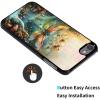 AIRWEE Case for iPod Touch 5th/6th/7th Generation, Slim Fit Shockproof & Lightweight Durable Cover for Apple iPod Touch, Drop Protection Hard PC Shell for Women Girls Men, Glow Dragonfly view 3