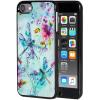 AIRWEE Case for iPod Touch 5th/6th/7th Generation, Slim Fit Shockproof & Lightweight Durable Cover for Apple iPod Touch, Drop Protection Hard PC Shell for Women Girls Men, Watercolor Dragonfly view 1