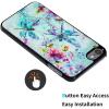 AIRWEE Case for iPod Touch 5th/6th/7th Generation, Slim Fit Shockproof & Lightweight Durable Cover for Apple iPod Touch, Drop Protection Hard PC Shell for Women Girls Men, Watercolor Dragonfly view 3