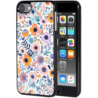 AIRWEE Case for iPod Touch 5th/6th/7th Generation, Slim Fit Shockproof & Lightweight Durable Cover for Apple iPod Touch, Drop Protection Hard PC Shell for Women Girls Men, Colored Wildflowers