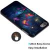 AIRWEE Case for iPod Touch 5th/6th/7th Generation, Slim Fit Shockproof & Lightweight Durable Cover for Apple iPod Touch, Drop Protection Hard PC Shell for Women Girls Men, Night Glow Butterfly view 3