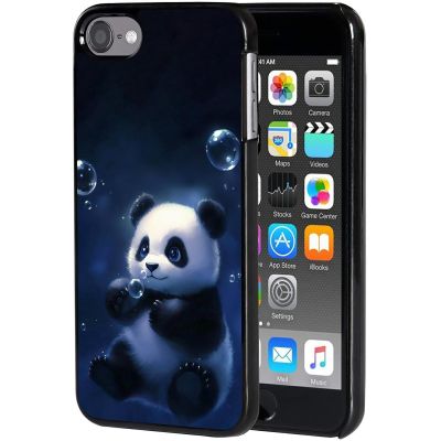 AIRWEE Case for iPod Touch 5th/6th/7th Generation, Slim Fit Shockproof & Lightweight Durable Cover for Apple iPod Touch, Drop Protection Hard PC Shell for Women Girls Men, Kawaii Panda