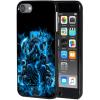 AIRWEE Case for iPod Touch 5th/6th/7th Generation, Slim Fit Shockproof & Lightweight Durable Cover for Apple iPod Touch, Drop Protection Hard PC Shell for Women Girls Men, Flame Skeleton view 1