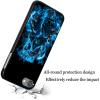 AIRWEE Case for iPod Touch 5th/6th/7th Generation, Slim Fit Shockproof & Lightweight Durable Cover for Apple iPod Touch, Drop Protection Hard PC Shell for Women Girls Men, Flame Skeleton view 4