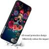 AIRWEE Case for iPod Touch 5th/6th/7th Generation, Slim Fit Shockproof & Lightweight Durable Cover for Apple iPod Touch, Drop Protection Hard PC Shell for Women Girls Men, Rose Skull Love Heart view 4