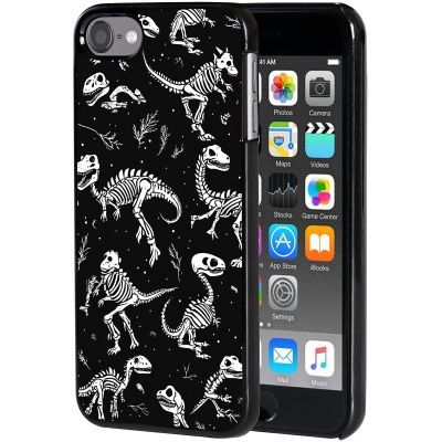 AIRWEE Case for iPod Touch 5th/6th/7th Generation, Slim Fit Shockproof & Lightweight Durable Cover for Apple iPod Touch, Drop Protection Hard PC Shell for Women Girls Men, Dinosaur Fossils