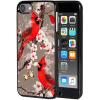 AIRWEE Case for iPod Touch 5th/6th/7th Generation, Slim Fit Shockproof & Lightweight Durable Cover for Apple iPod Touch, Drop Protection Hard PC Shell for Women Girls Men, Plum Red Bird view 1