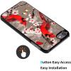 AIRWEE Case for iPod Touch 5th/6th/7th Generation, Slim Fit Shockproof & Lightweight Durable Cover for Apple iPod Touch, Drop Protection Hard PC Shell for Women Girls Men, Plum Red Bird view 3