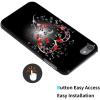 AIRWEE Case for iPod Touch 5th/6th/7th Generation, Slim Fit Shockproof & Lightweight Durable Cover for Apple iPod Touch, Drop Protection Hard PC Shell for Women Girls Men, Music Love Heart view 3