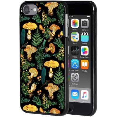 AIRWEE Case for iPod Touch 5th/6th/7th Generation, Slim Fit Shockproof & Lightweight Durable Cover for Apple iPod Touch, Drop Protection Hard PC Shell for Women Girls Men, Golden Mushroom