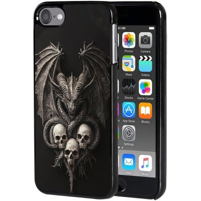 AIRWEE Case for iPod Touch 5th/6th/7th Generation, Slim Fit Shockproof & Lightweight Durable Cover for Apple iPod Touch, Drop Protection Hard PC Shell for Women Girls Men, Skull Dragon