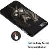 AIRWEE Case for iPod Touch 5th/6th/7th Generation, Slim Fit Shockproof & Lightweight Durable Cover for Apple iPod Touch, Drop Protection Hard PC Shell for Women Girls Men, Skull Dragon view 3