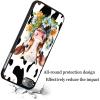 AIRWEE Case for iPod Touch 5th/6th/7th Generation, Slim Fit Shockproof & Lightweight Durable Cover for Apple iPod Touch, Drop Protection Hard PC Shell for Women Girls Men, Leopard Cow view 4