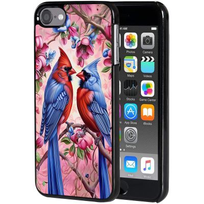 AIRWEE Case for iPod Touch 5th/6th/7th Generation, Slim Fit Shockproof & Lightweight Durable Cover for Apple iPod Touch, Drop Protection Hard PC Shell for Women Girls Men, Love Bird