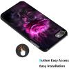 AIRWEE Case for iPod Touch 5th/6th/7th Generation, Slim Fit Shockproof & Lightweight Durable Cover for Apple iPod Touch, Drop Protection Hard PC Shell for Women Girls Men, Purple Roses view 3