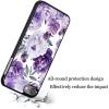 AIRWEE Case for iPod Touch 5th/6th/7th Generation, Slim Fit Shockproof & Lightweight Durable Cover for Apple iPod Touch, Drop Protection Hard PC Shell for Women Girls Men, Purple Peony view 4