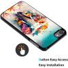 AIRWEE Case for iPod Touch 5th/6th/7th Generation, Slim Fit Shockproof & Lightweight Durable Cover for Apple iPod Touch, Drop Protection Hard PC Shell for Women Girls Men, Flower Elephant view 3