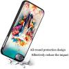 AIRWEE Case for iPod Touch 5th/6th/7th Generation, Slim Fit Shockproof & Lightweight Durable Cover for Apple iPod Touch, Drop Protection Hard PC Shell for Women Girls Men, Flower Elephant view 4