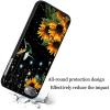 AIRWEE Case for iPod Touch 5th/6th/7th Generation, Slim Fit Shockproof & Lightweight Durable Cover for Apple iPod Touch, Drop Protection Hard PC Shell for Women Girls Men, Sunflower Bird view 4