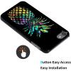AIRWEE Case for iPod Touch 5th/6th/7th Generation, Slim Fit Shockproof & Lightweight Durable Cover for Apple iPod Touch, Drop Protection Hard PC Shell for Women Girls Men, Pineapple view 3