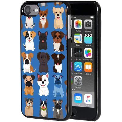 AIRWEE Case for iPod Touch 5th/6th/7th Generation, Slim Fit Shockproof & Lightweight Durable Cover for Apple iPod Touch, Drop Protection Hard PC Shell for Women Girls Men, Cute Puppy