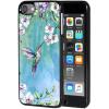 AIRWEE Case for iPod Touch 5th/6th/7th Generation, Slim Fit Shockproof & Lightweight Durable Cover for Apple iPod Touch, Drop Protection Hard PC Shell for Women Girls Men, Hummingbird Flower view 1
