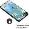 AIRWEE Case for iPod Touch 5th/6th/7th Generation, Slim Fit Shockproof & Lightweight Durable Cover for Apple iPod Touch, Drop Protection Hard PC Shell for Women Girls Men, Hummingbird Flower view 3