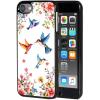 AIRWEE Case for iPod Touch 5th/6th/7th Generation, Slim Fit Shockproof & Lightweight Durable Cover for Apple iPod Touch, Drop Protection Hard PC Shell for Women Girls Men, Bird Flowers view 1