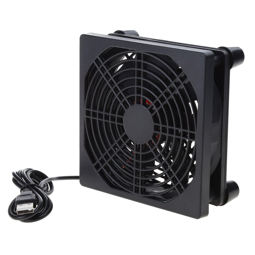 arzgul Router Cooling Fans,USB Router Fan 120mm,5V Heat Sink Laptop PC Computer Cabinet Cooler Widely Application Ultra-quiet Fan Cooler Heat Sink