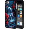 AIRWEE Case for iPod Touch 5th/6th/7th Generation, Slim Fit Shockproof & Lightweight Durable Cover for Apple iPod Touch, Drop Protection Hard PC Shell for Women Girls Men, Gothic Roses view 1