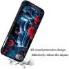 AIRWEE Case for iPod Touch 5th/6th/7th Generation, Slim Fit Shockproof & Lightweight Durable Cover for Apple iPod Touch, Drop Protection Hard PC Shell for Women Girls Men, Gothic Roses view 4