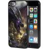 AIRWEE Case for iPod Touch 5th/6th/7th Generation, Slim Fit Shockproof & Lightweight Durable Cover for Apple iPod Touch, Drop Protection Hard PC Shell for Women Girls Men, Black Dragon Skull view 1