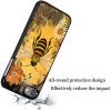 AIRWEE Case for iPod Touch 5th/6th/7th Generation, Slim Fit Shockproof & Lightweight Durable Cover for Apple iPod Touch, Drop Protection Hard PC Shell for Women Girls Men, Flower Bee view 4