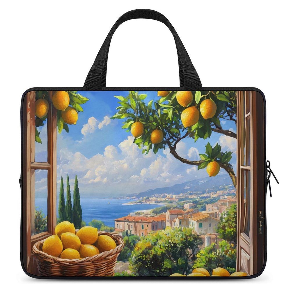 Amalfi Coast Lemon Tree Ltalian Laptop Bag Tablet Protective Sleeve Waterproof Computer Bags for Carrying 17inch