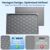 Starlink Gen 3 Protective Cover Case, Starlink Standard Gen 3 Case for Satellite Dish, Silicone Hail Protector Cover for Starlink Standard, Waterproof,Impact Resistant to Rocks/Sand/Hail, Grey view 4