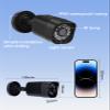Aiwixen 1080P HD Security Camera, Add-on or Replacement Bullet 4-in-1 Wired Cam, AHD/TVI/CVI/CVBS Analog, IP68 Weatherproof CCTV Camera for Surveillance DVR, 80ft IR Night Vision, Outdoor Indoor view 4