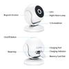 HaKaDeBe Security Camera, 1080P HD WiFi, 170 Wide Angle View, Night Vision, Motion Detection, Cloud Storage, Indoor Camera with Magnetic Mount (Camera + 64GB Memory Card) view 2